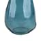 10.25" Blue Abstract Glass Tabletop Vase by Ashland®
